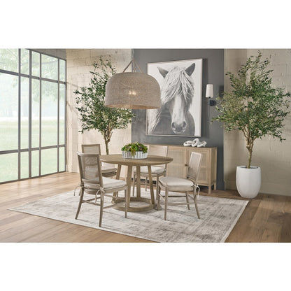 Bella Antique Transitional Reeves 48" Round Dining Table
