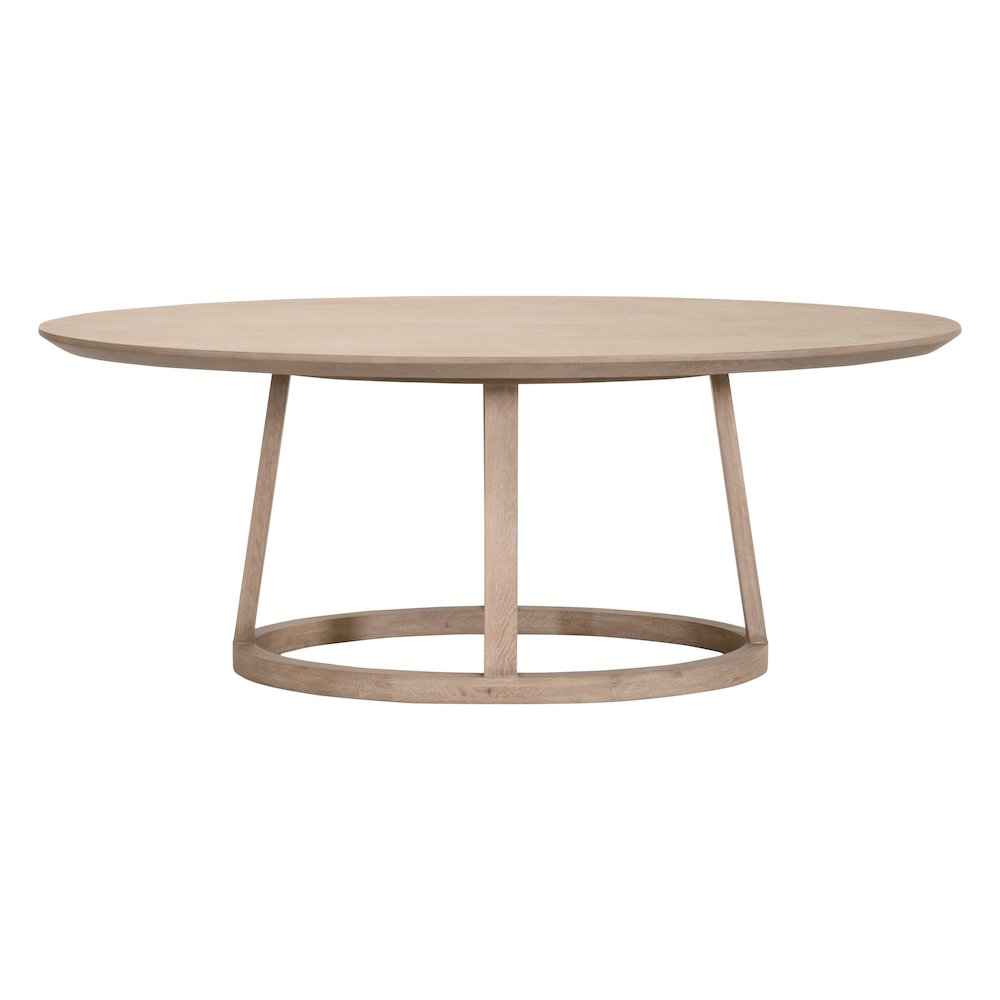 Bella Antique Transitional Reeves Oval Dining Table