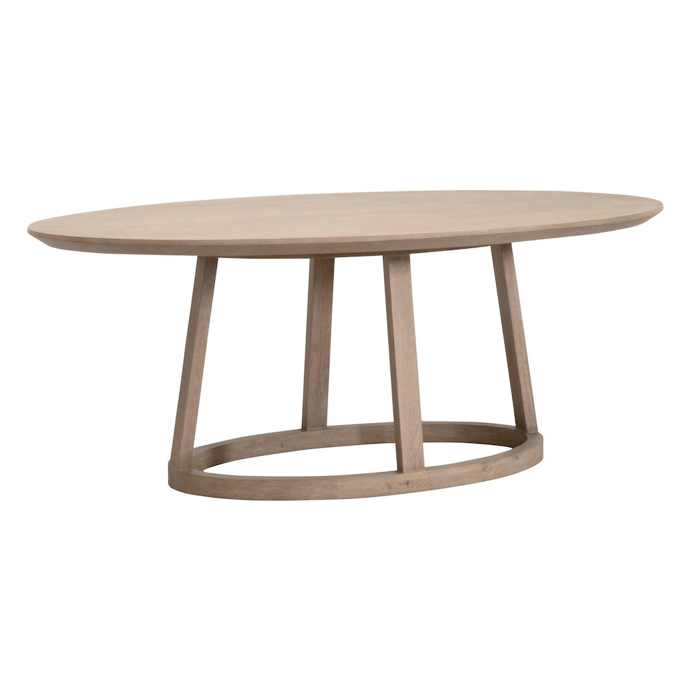 Bella Antique Transitional Reeves Oval Dining Table