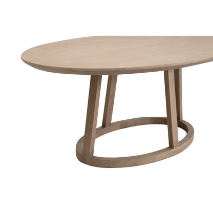Bella Antique Transitional Reeves Oval Dining Table