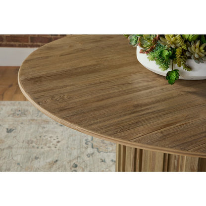 Bella Antique Transitional Roma 54" Round Dining Table