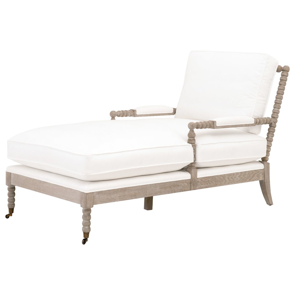 Stitch & Hand - Dining & Bedroom Transitional Rouleau Chaise Lounge