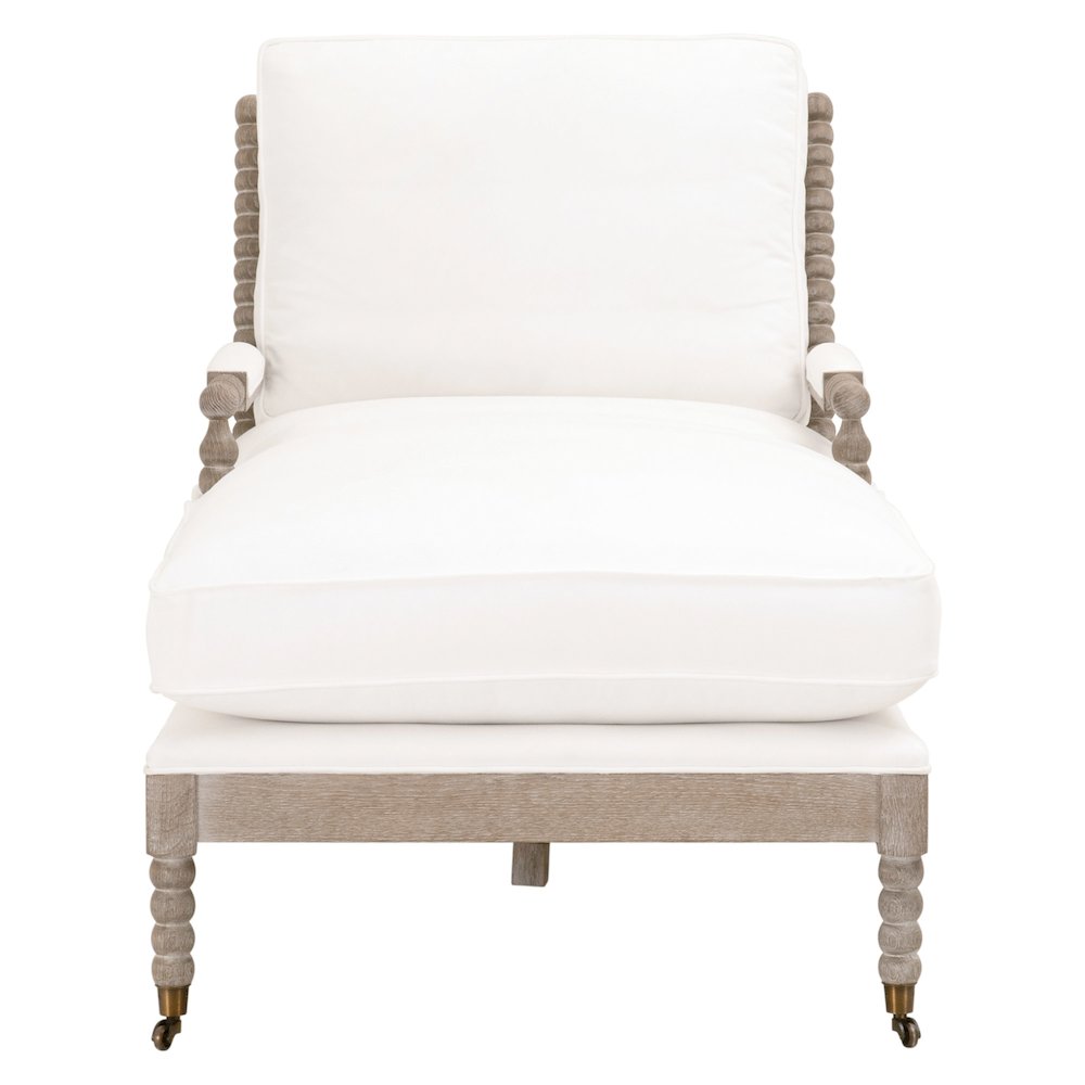 Stitch & Hand - Dining & Bedroom Transitional Rouleau Chaise Lounge