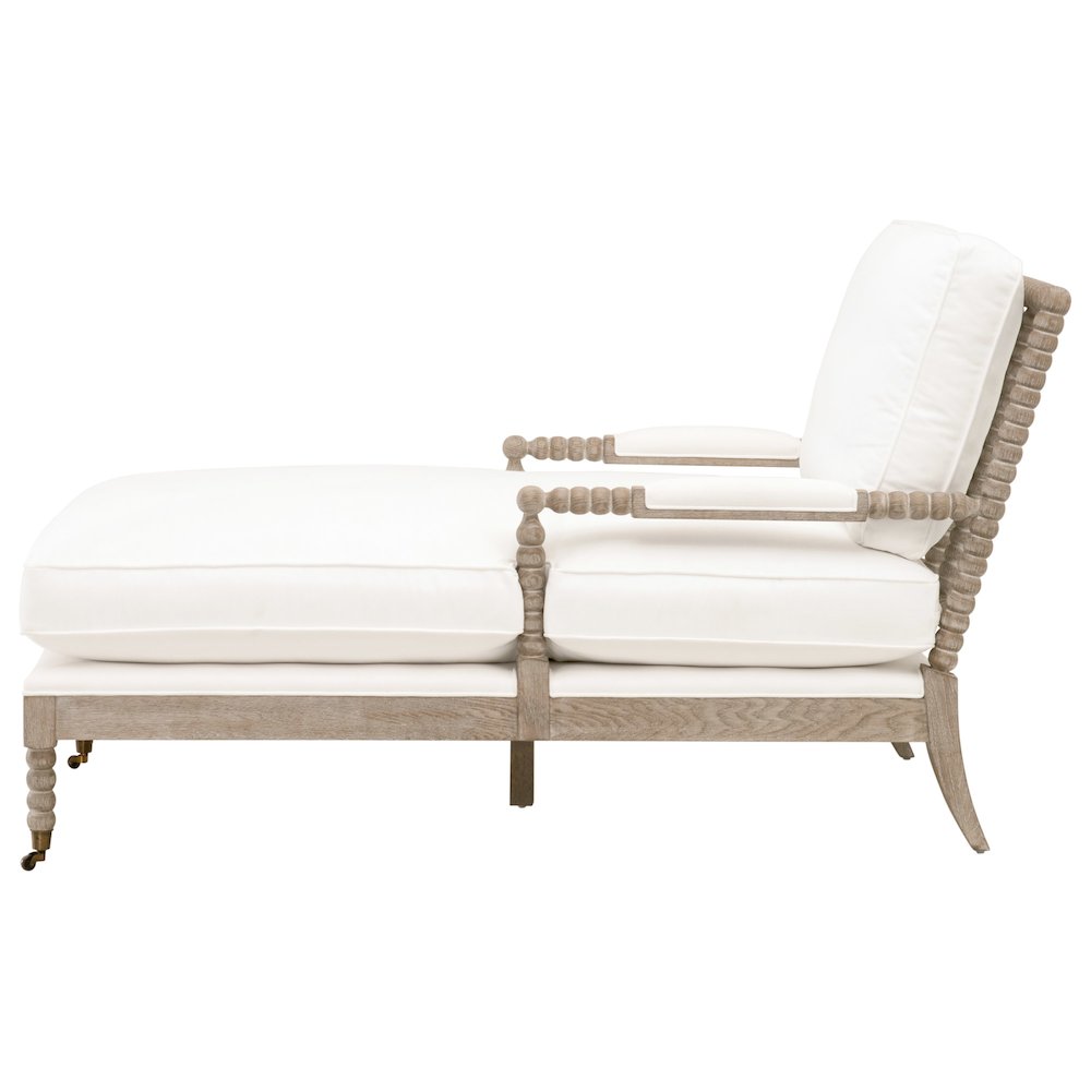 Stitch & Hand - Dining & Bedroom Transitional Rouleau Chaise Lounge