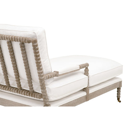 Stitch & Hand - Dining & Bedroom Transitional Rouleau Chaise Lounge