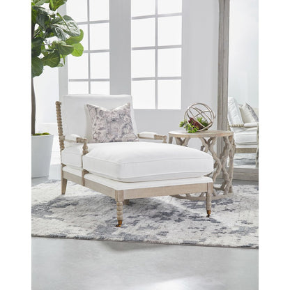 Stitch & Hand - Dining & Bedroom Transitional Rouleau Chaise Lounge