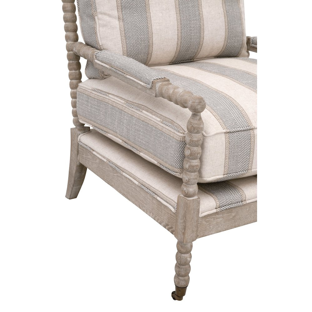 Stitch & Hand - Dining & Bedroom Transitional Rouleau Club Chair