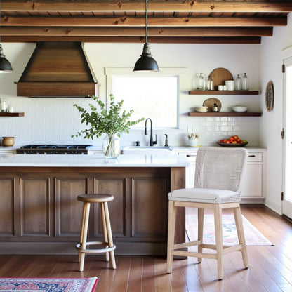 Gray Counter Stool – Wooden Counter Height Chair and Bar Chair Seating