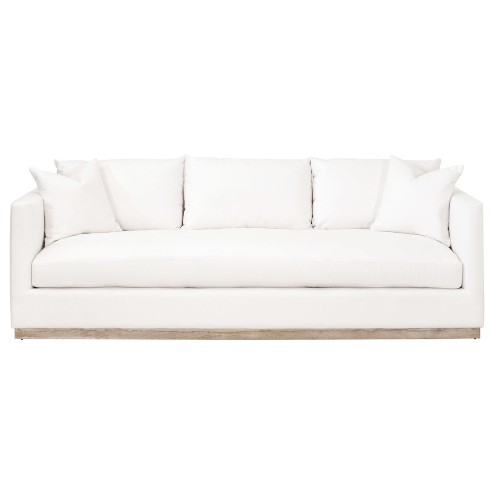 Stitch & Hand - Upholstery Transitional Siena 96" Plinth Base Sofa