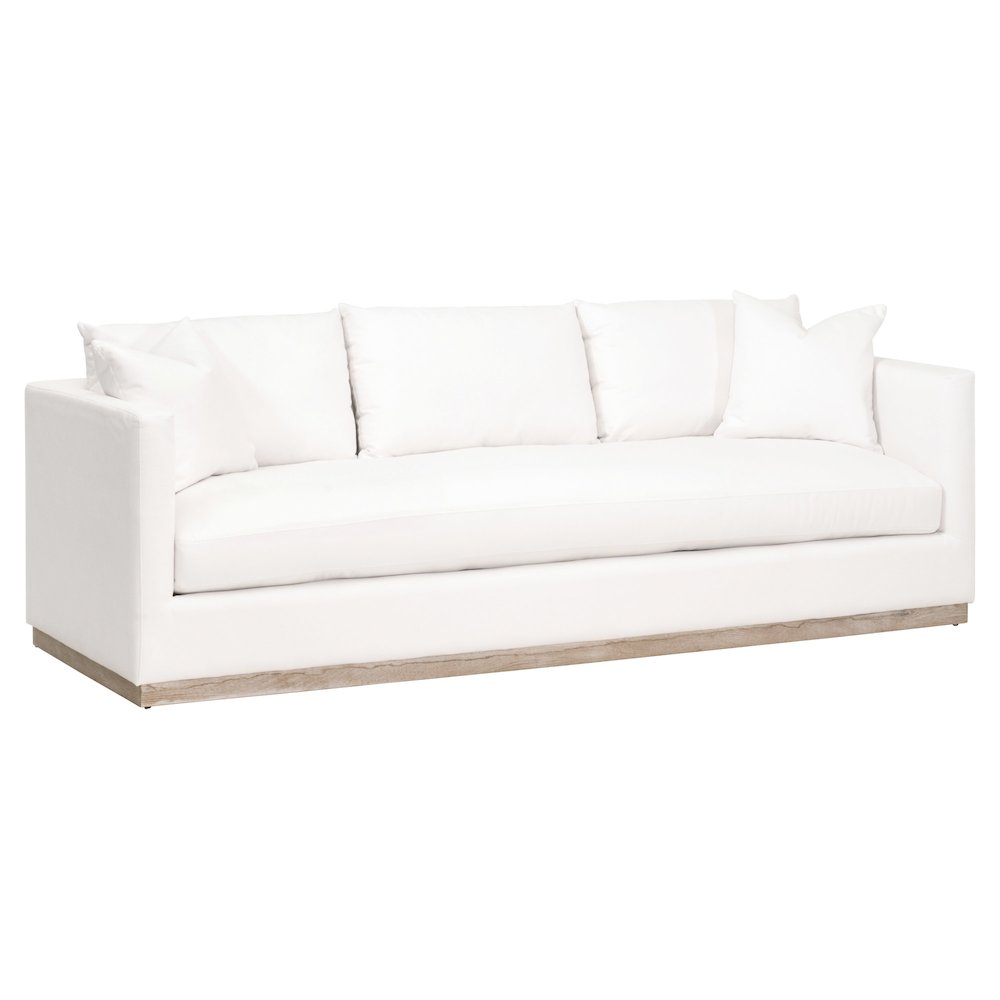 Stitch & Hand - Upholstery Transitional Siena 96" Plinth Base Sofa
