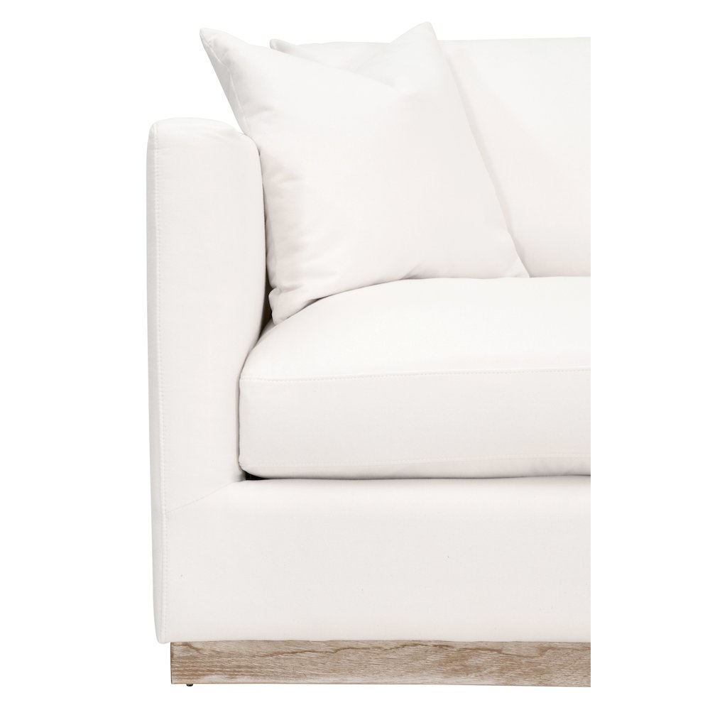 Stitch & Hand - Upholstery Transitional Siena 96" Plinth Base Sofa
