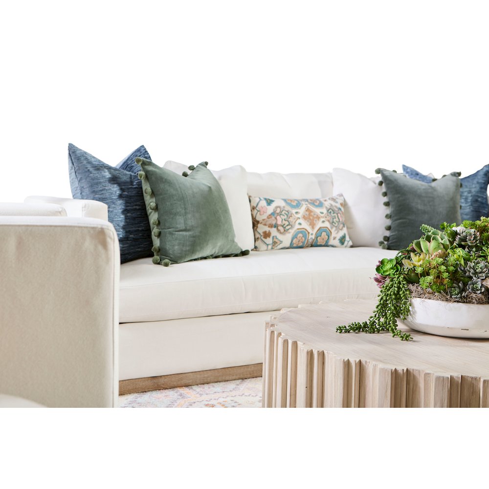 Stitch & Hand - Upholstery Transitional Siena 96" Plinth Base Sofa