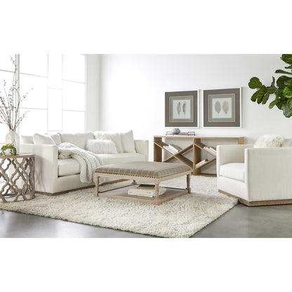 Stitch & Hand - Upholstery Transitional Siena 96" Plinth Base Sofa