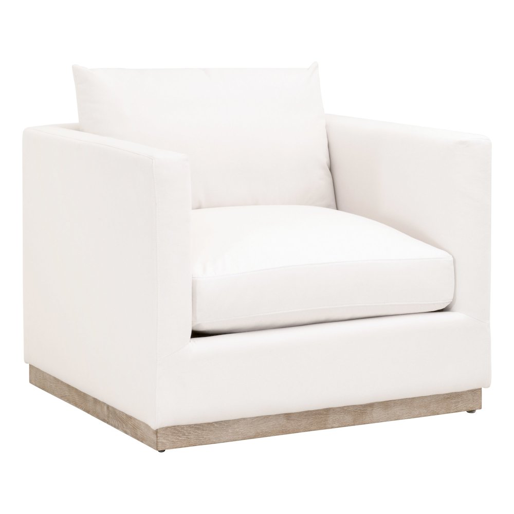 Stitch & Hand - Upholstery Transitional Siena Plinth Base Sofa Chair