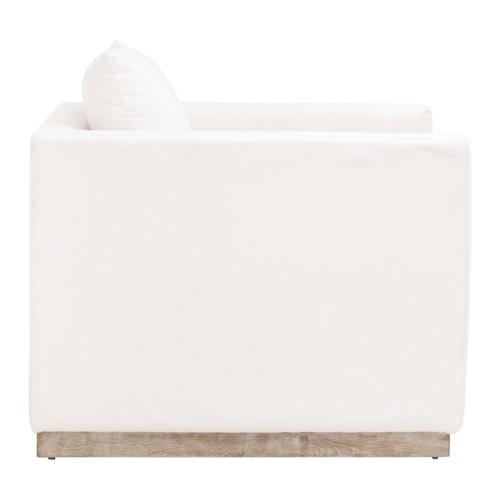 Stitch & Hand - Upholstery Transitional Siena Plinth Base Sofa Chair