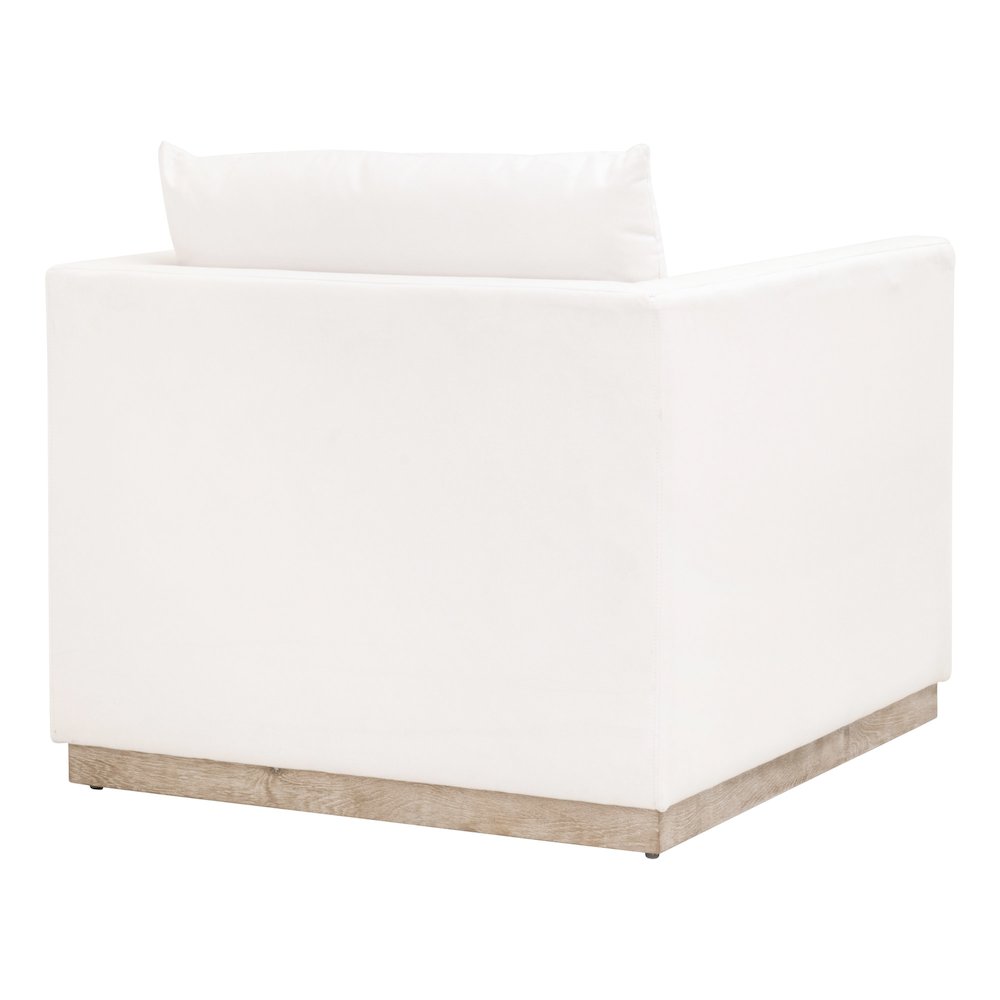 Stitch & Hand - Upholstery Transitional Siena Plinth Base Sofa Chair
