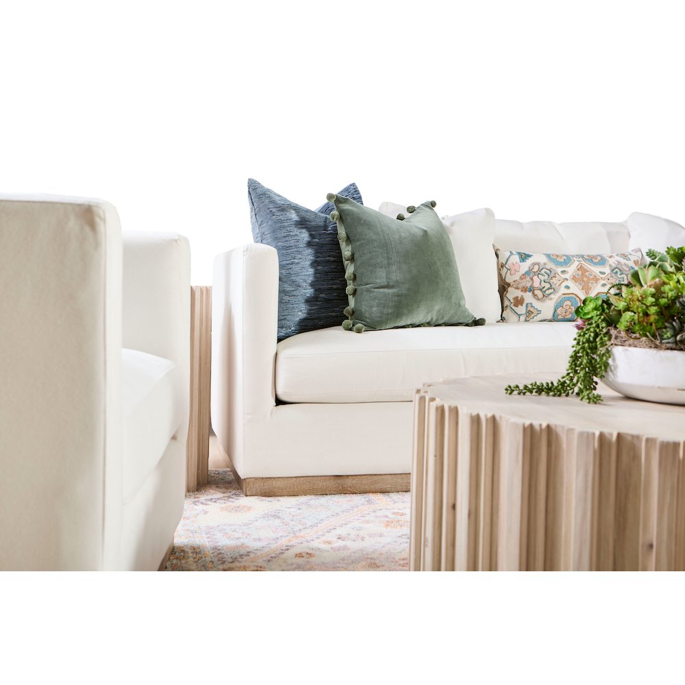 Stitch & Hand - Upholstery Transitional Siena Plinth Base Sofa Chair