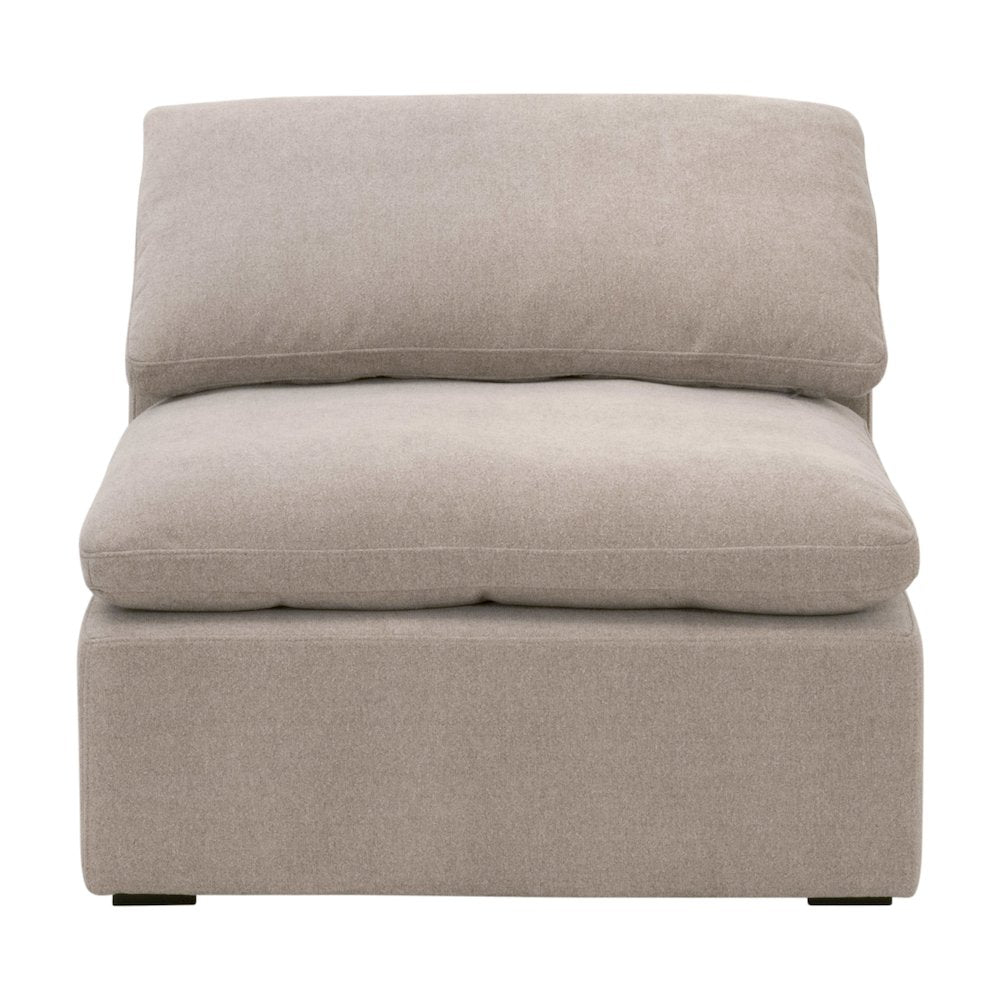 Stitch & Hand - Upholstery Transitional Sky Modular Armless Chair