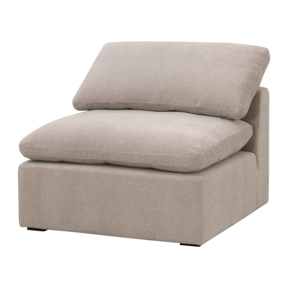 Stitch & Hand - Upholstery Transitional Sky Modular Armless Chair