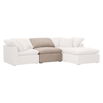 Stitch & Hand - Upholstery Transitional Sky Modular Armless Chair