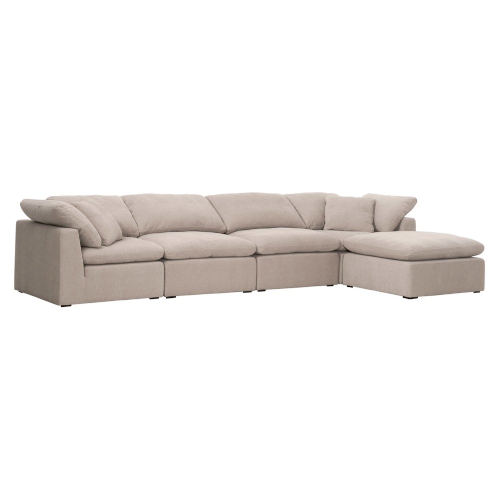 Stitch & Hand - Upholstery Transitional Sky Modular Armless Chair