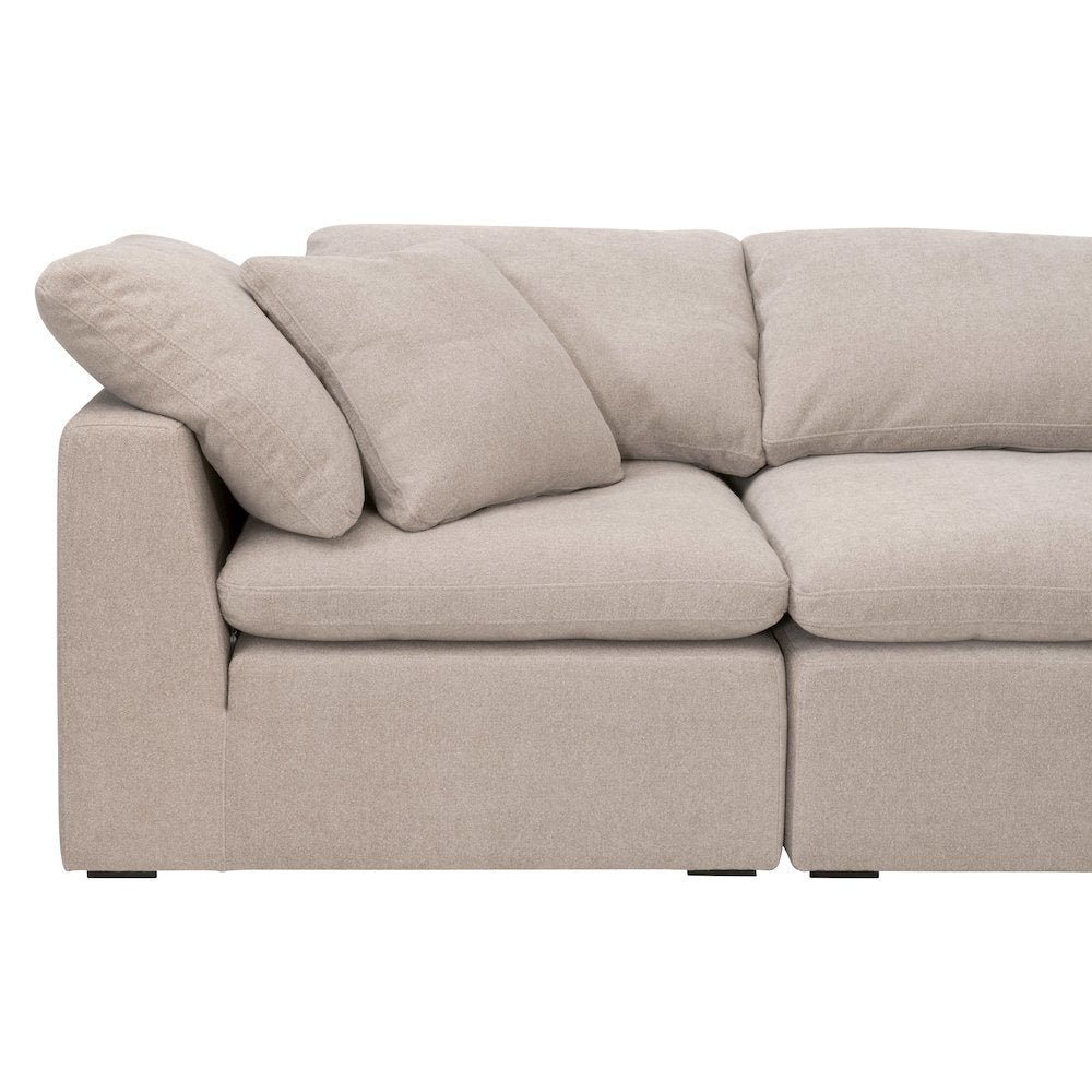 Stitch & Hand - Upholstery Transitional Sky Modular Armless Chair