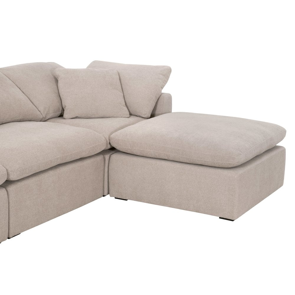 Stitch & Hand - Upholstery Transitional Sky Modular Armless Chair