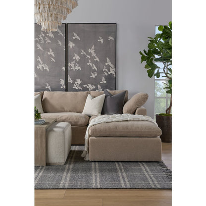 Stitch & Hand - Upholstery Transitional Sky Modular Armless Chair