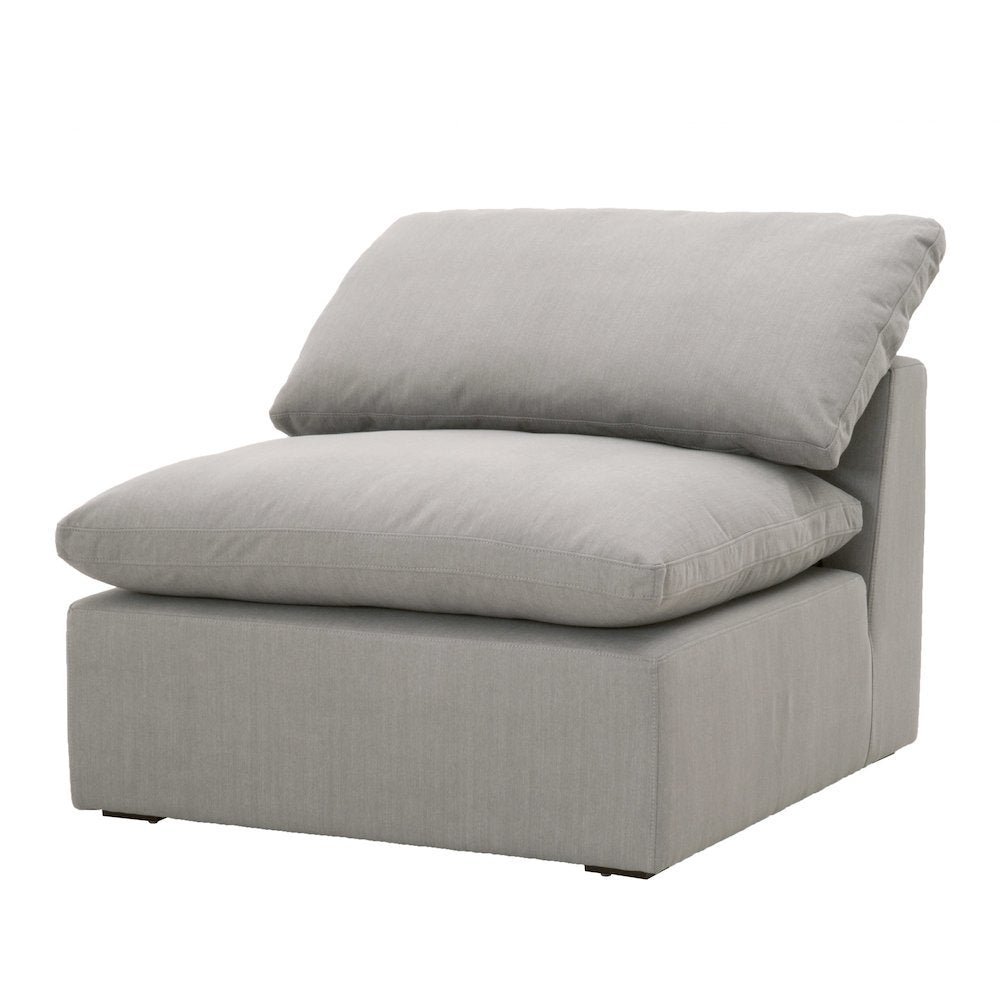 Stitch & Hand - Upholstery Transitional Sky Modular Armless Chair