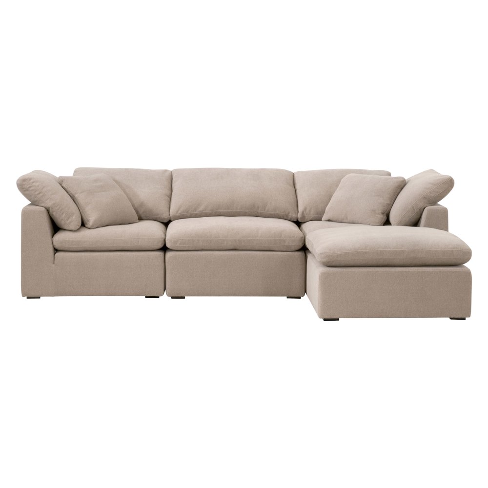 Stitch & Hand - Upholstery Transitional Sky Modular Ottoman