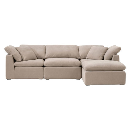 Stitch & Hand - Upholstery Transitional Sky Modular Ottoman