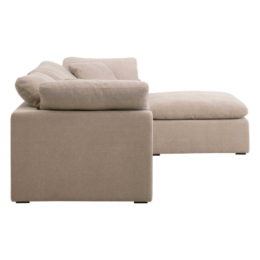 Stitch & Hand - Upholstery Transitional Sky Modular Ottoman