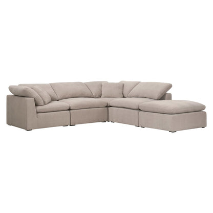 Stitch & Hand - Upholstery Transitional Sky Modular Ottoman