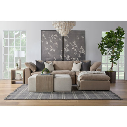 Stitch & Hand - Upholstery Transitional Sky Modular Ottoman