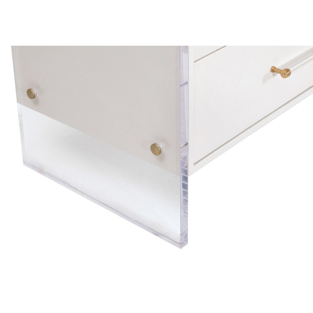 Traditions Transitional Sonia Shagreen 6-Drawer Double Dresser