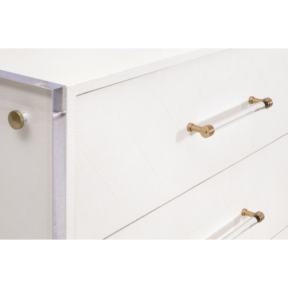Traditions Transitional Sonia Shagreen 6-Drawer Double Dresser