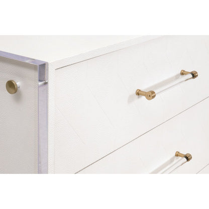 Traditions Transitional Sonia Shagreen 6-Drawer Double Dresser