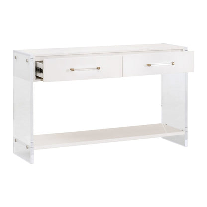 Traditions Transitional Sonia Shagreen Console Table