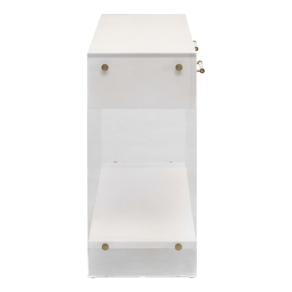 Traditions Transitional Sonia Shagreen Console Table