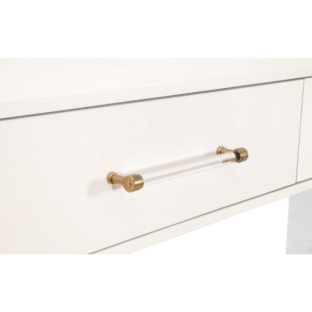 Traditions Transitional Sonia Shagreen Console Table