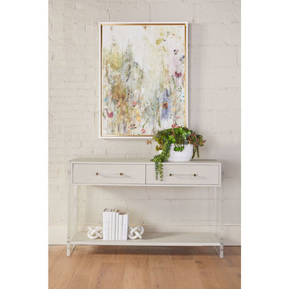 Traditions Transitional Sonia Shagreen Console Table