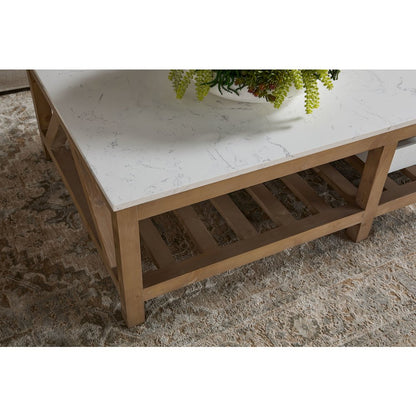 Bella Antique Transitional Spruce Coffee Table