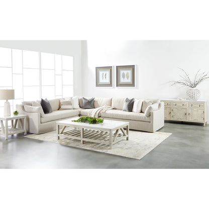 Bella Antique Transitional Spruce Coffee Table