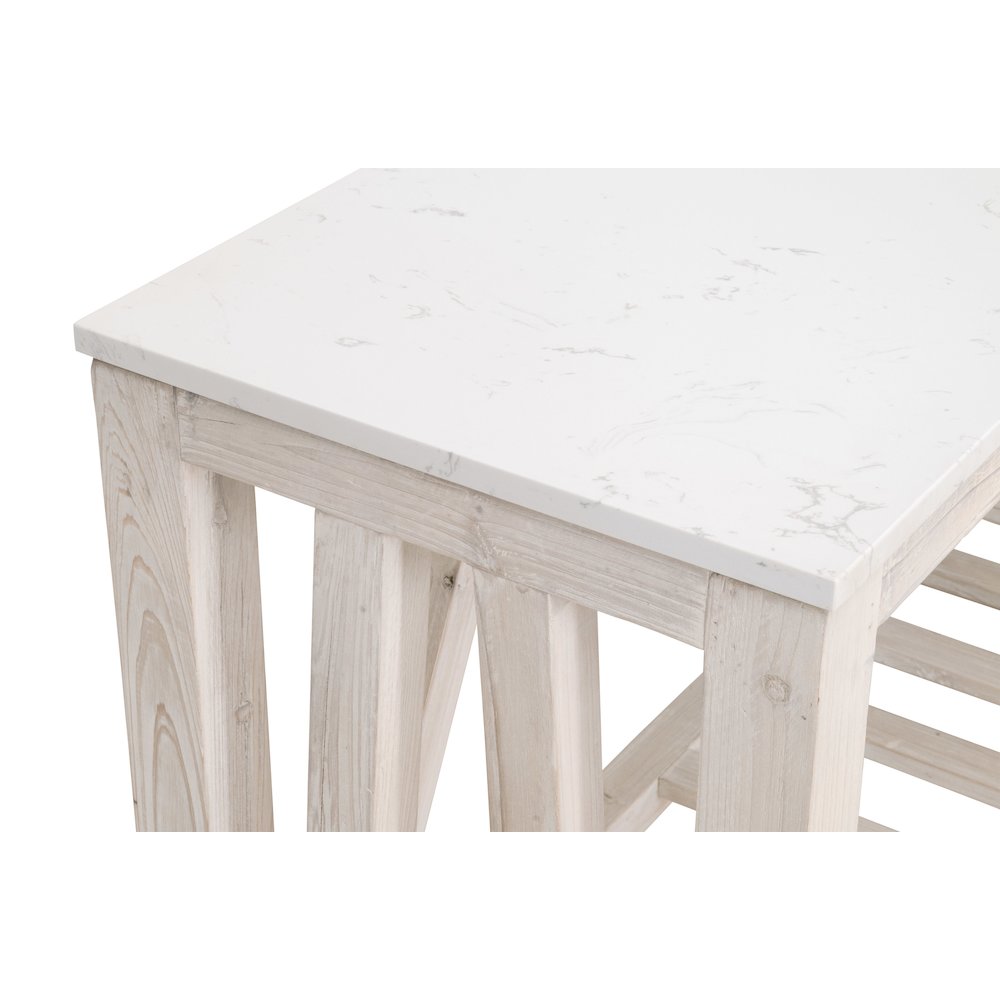 Bella Antique Transitional Spruce Console Table