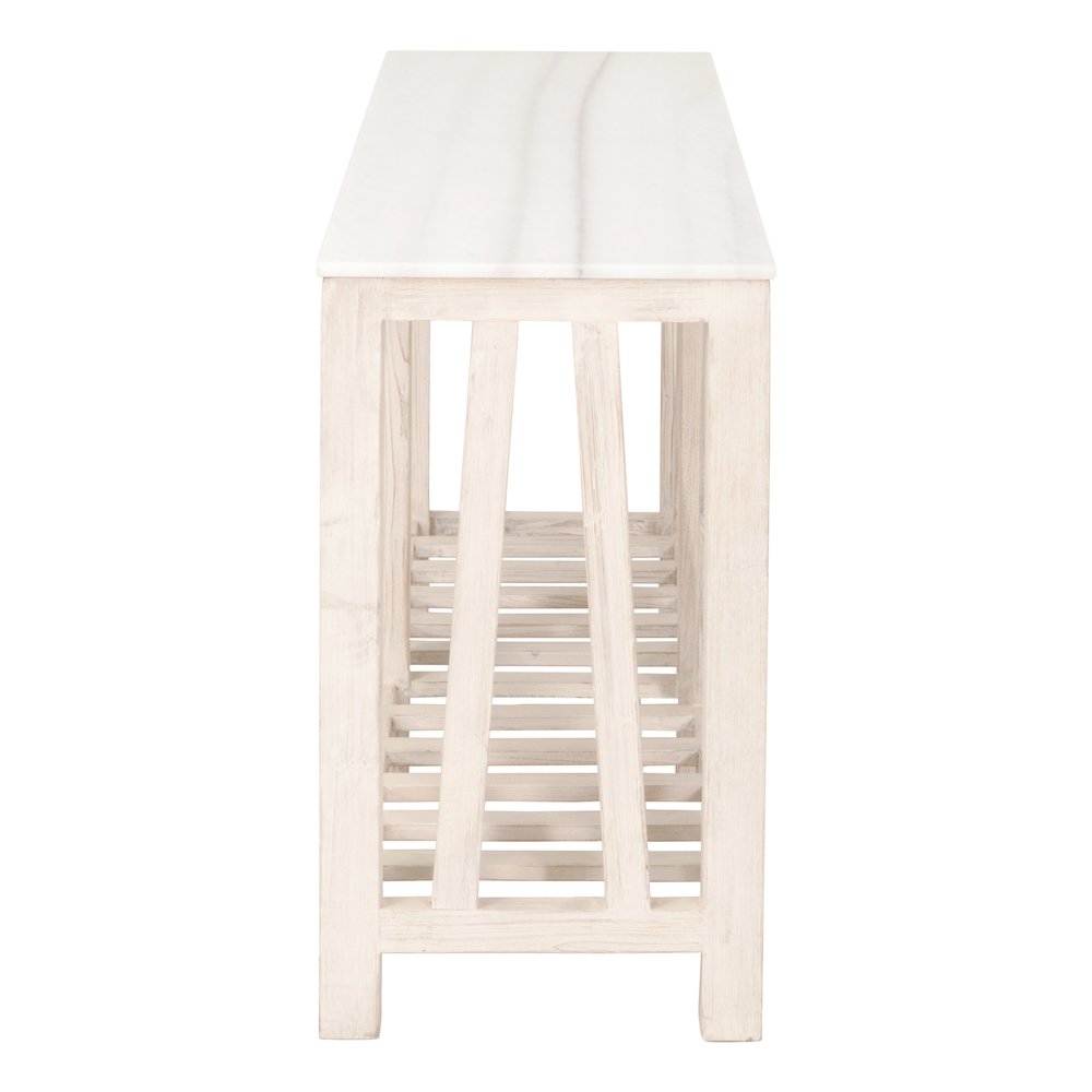 Bella Antique Transitional Spruce Console Table