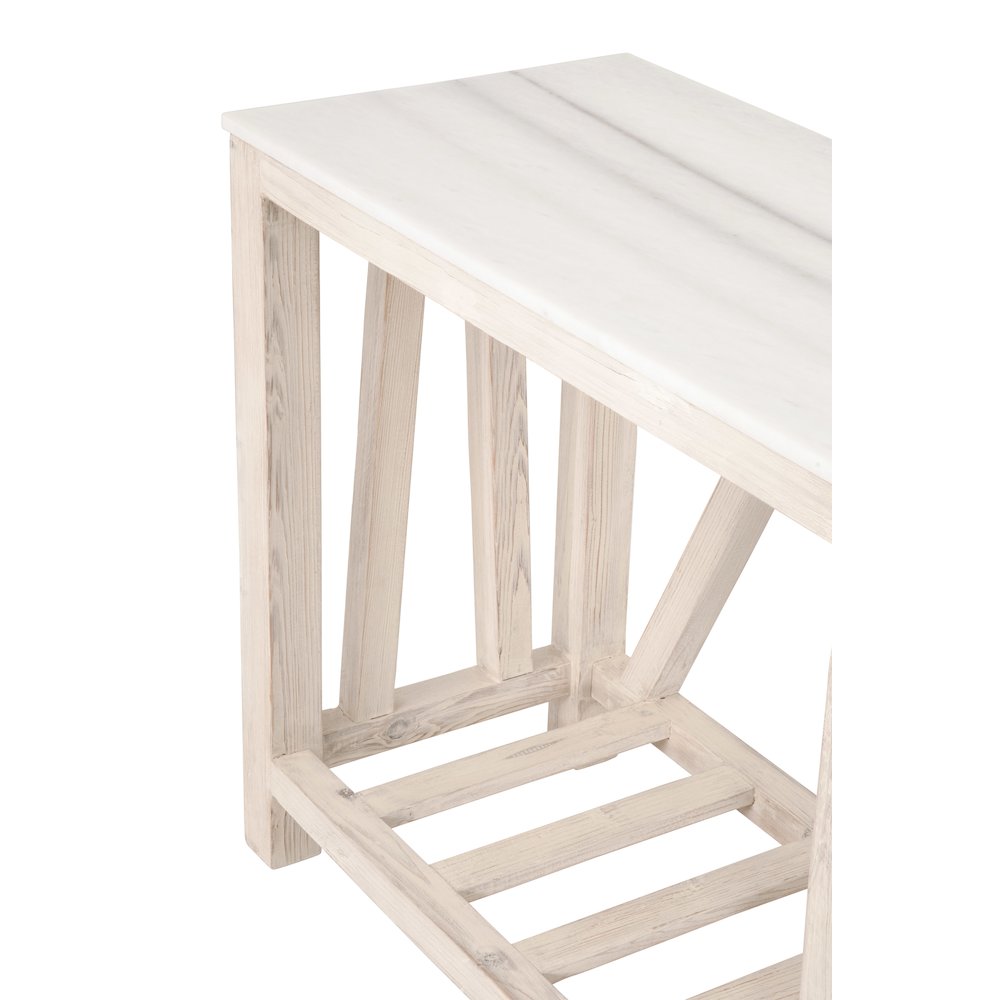 Bella Antique Transitional Spruce Console Table