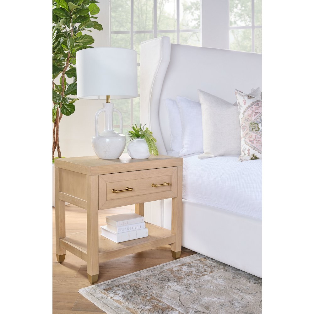 Traditions Transitional Stella 1-Drawer Nightstand