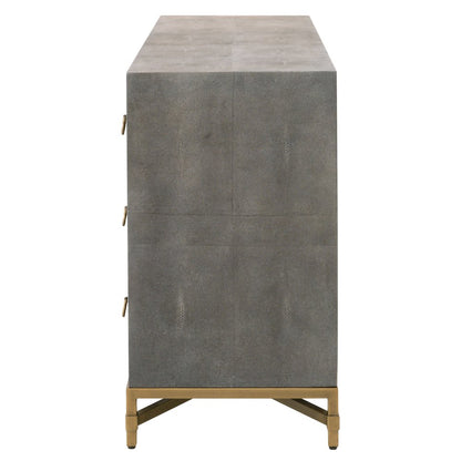 Traditions Transitional Strand Shagreen 6-Drawer Double Dresser
