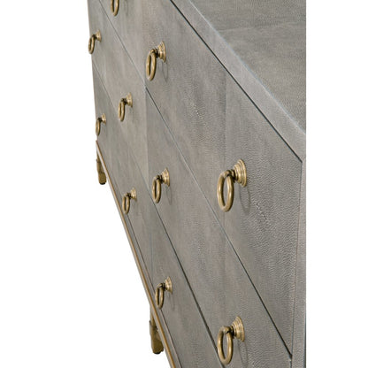 Traditions Transitional Strand Shagreen 6-Drawer Double Dresser