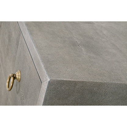 Traditions Transitional Strand Shagreen 6-Drawer Double Dresser